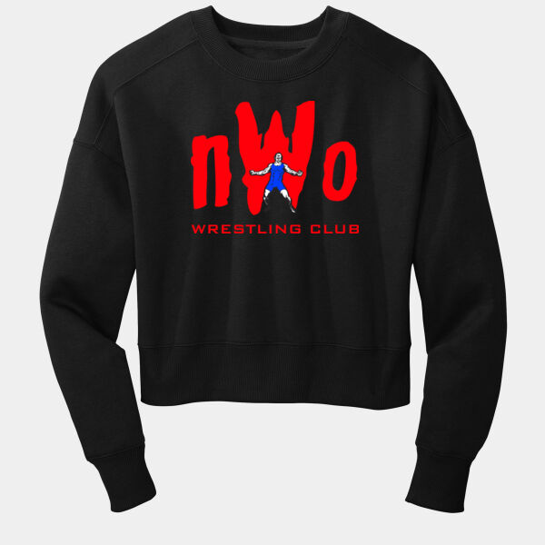 Ladies NWO Fleece Cropped Crew Thumbnail