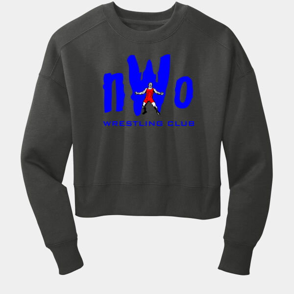 Ladies NWO Fleece Cropped Crew Thumbnail